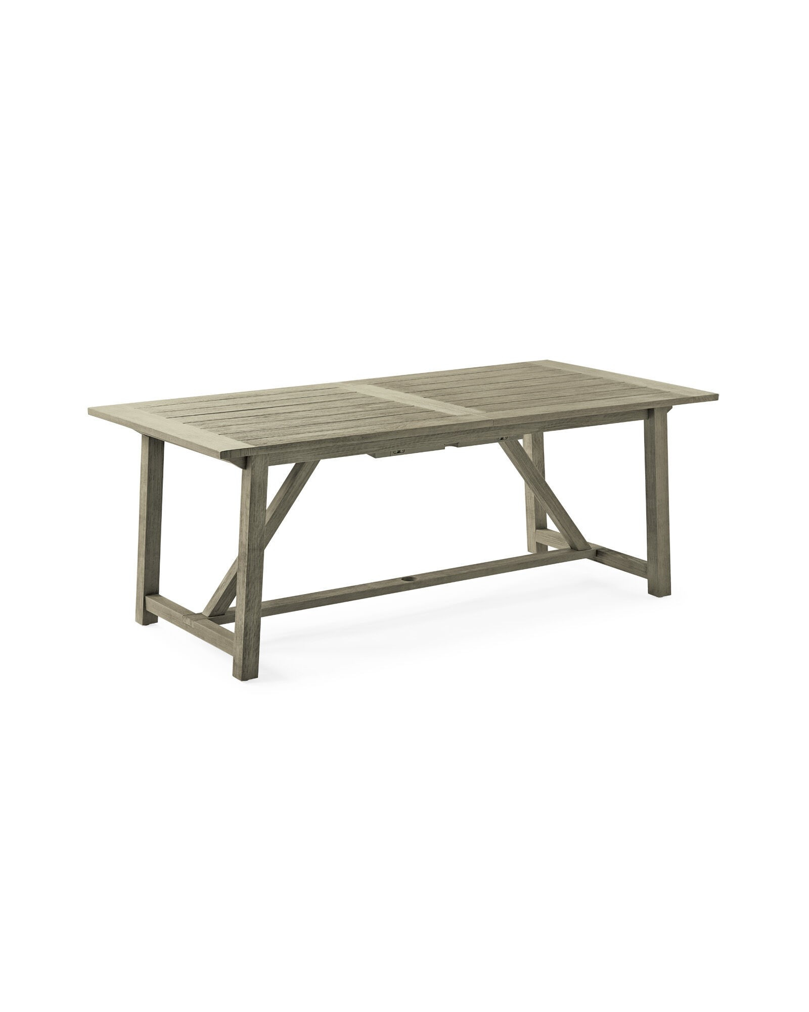 Crosby Teak Expandable Dining Table â Vintage Grey | Serena and Lily
