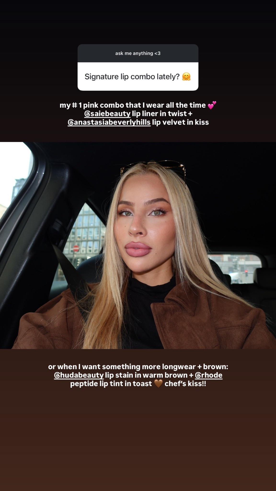 signature lip combos 
