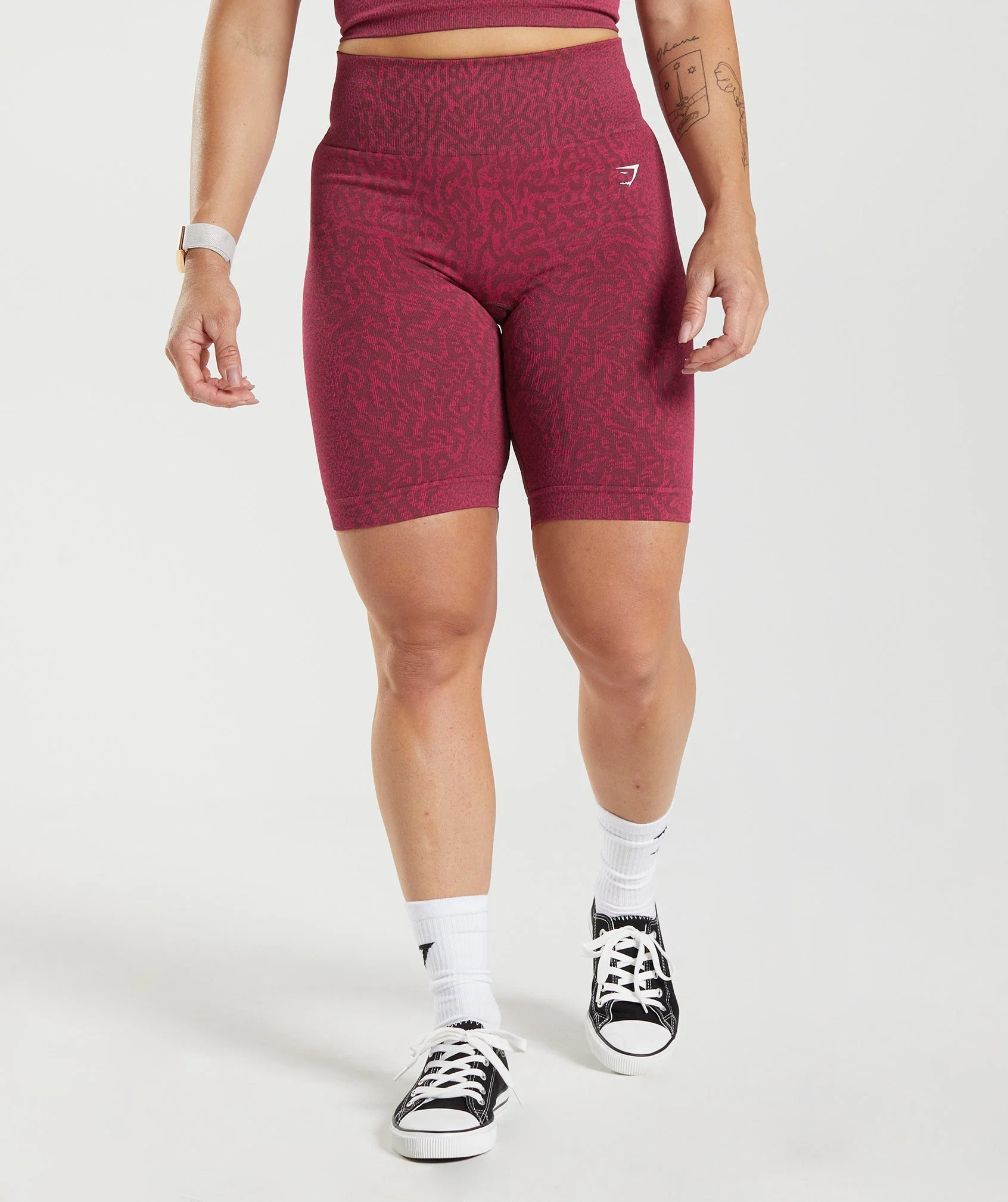 Gymshark Adapt Animal Seamless Cycling Shorts - Reef | Cherry Brown | Gymshark CA