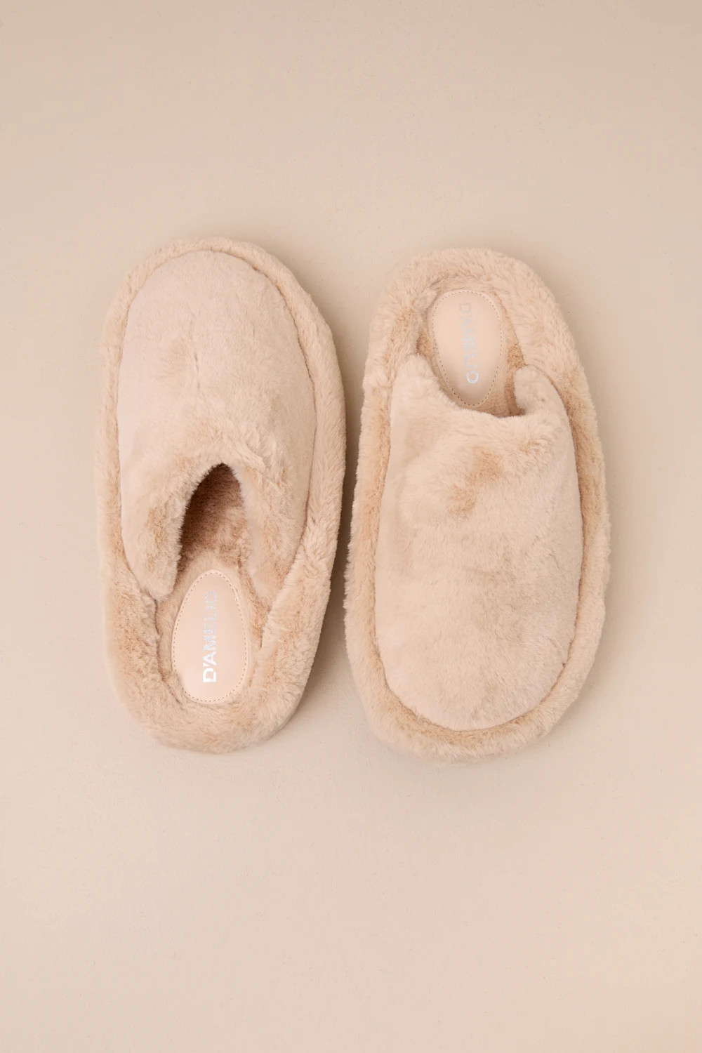 Socozee Beige Faux Fur Flatform Slippers | Lulus