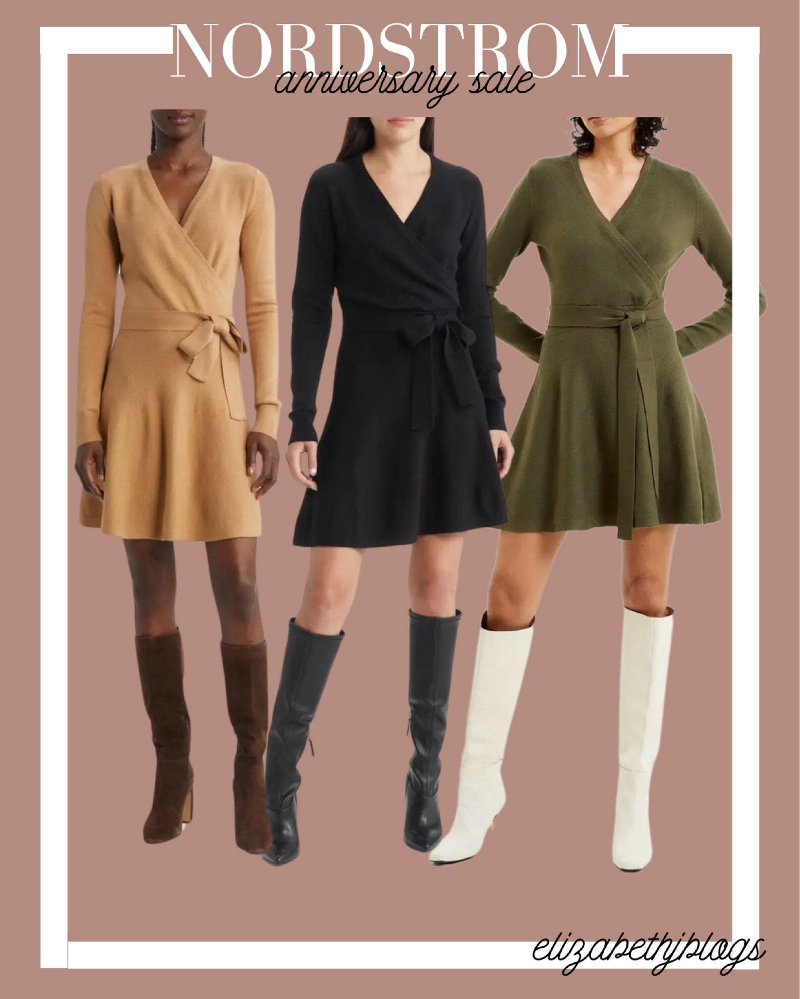 Sweater dress. Fall dress. Fall outfit 