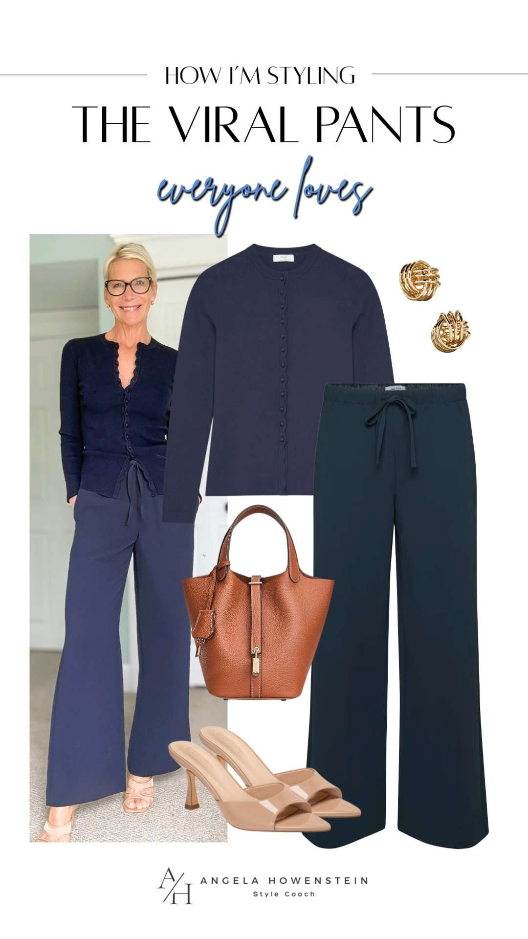 How to Style the Viral Navy Pants. 


Pair them with a feminine cardigan, neutral heels, and classic accessories for an elevated outfit that works for travel, casual workdays, dinners, and everyday wear.
 

 #LTKootd #LTKOver40 #LTKSaleAlert