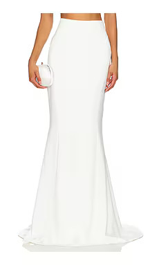 Nadine Merabi Carolina Maxi Skirt in White from Revolve.com | Revolve Clothing (Global)