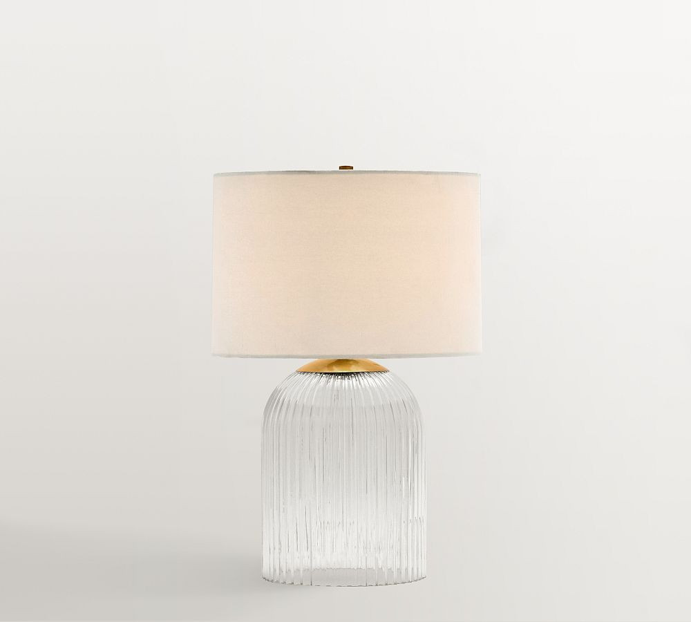 Cooper Ribbed Glass 19"" Table Lamp, Small | Pottery Barn (US)