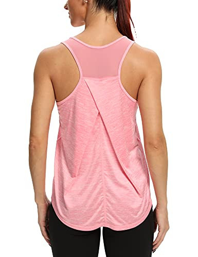 Aeuui Womens Workout Tops for Women Racerback Tank Tops Pink | Amazon (US)