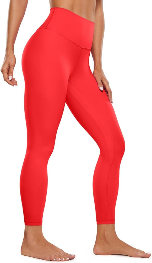CRZ YOGA Womens Butterluxe High Waisted Yoga Leggings 25 Inches - Double Seamed Buttery Soft Comf... | Amazon (US)
