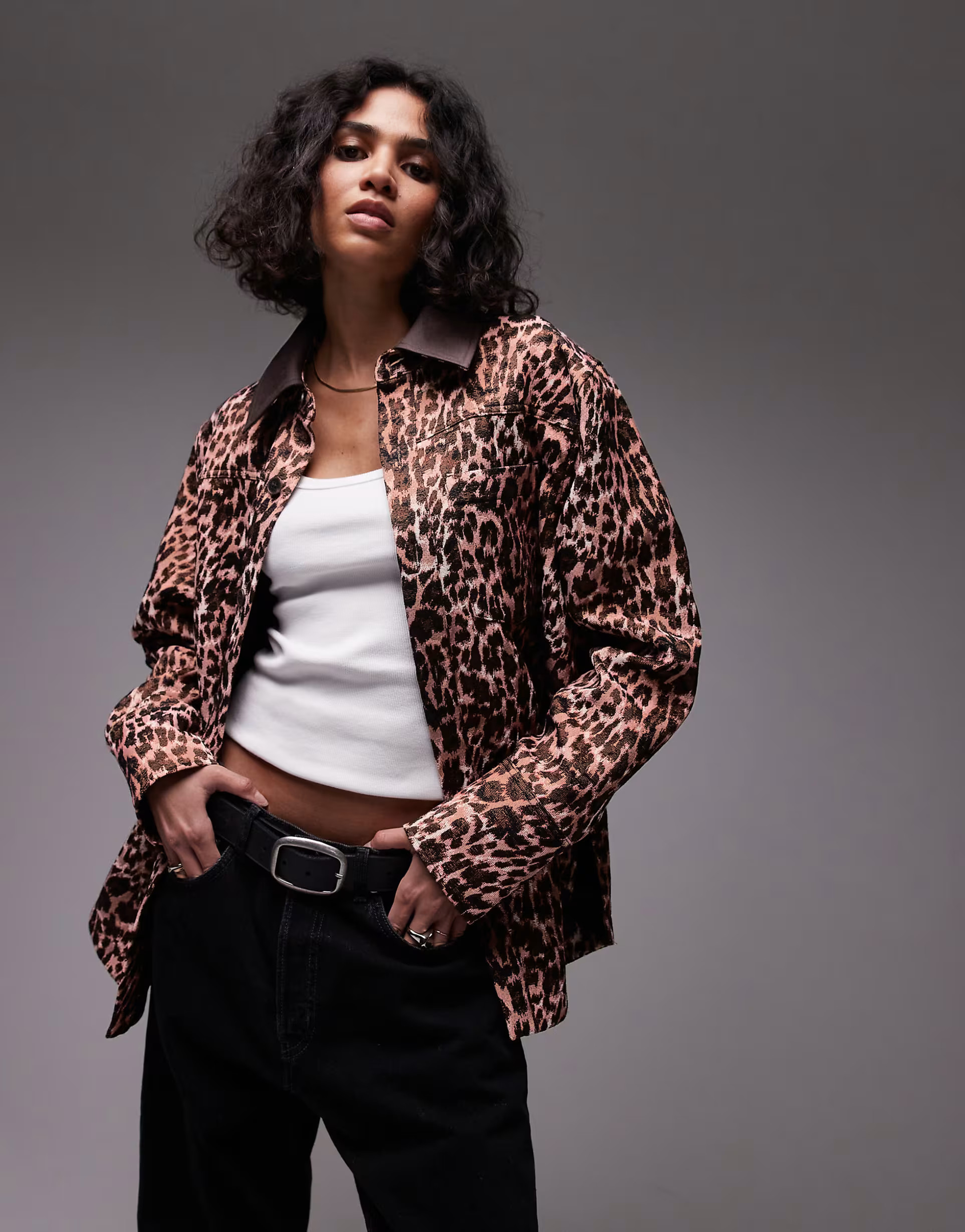 & Other Stories oversized shacket in leopard print | ASOS (Global)