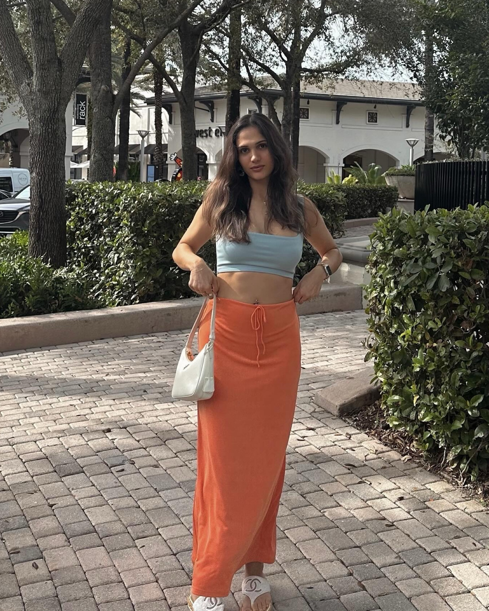 Protip: complementary colors look amazing together 🍊🫐 this Danielle Guizio top works so well with my Sabo skirt Marcelle Skirt 🩵

#LTKSeasonal #LTKstyletip #LTKtravel