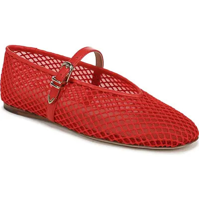 Favorite Daughter Margot Mesh Mary Jane Flat in Black at Nordstrom, Size 9.5 | Nordstrom