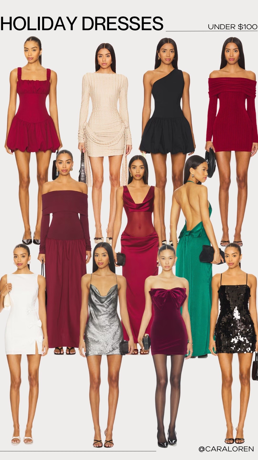 Holiday dresses all under $100!!

#LTKFindsUnder100 #LTKHoliday