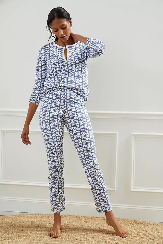 Roller Rabbit Elephant Pajama Set | Anthropologie (US)