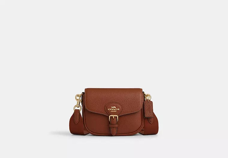 Coach Outlet Amelia Small Saddle Bag - Brown | Coach Outlet US
