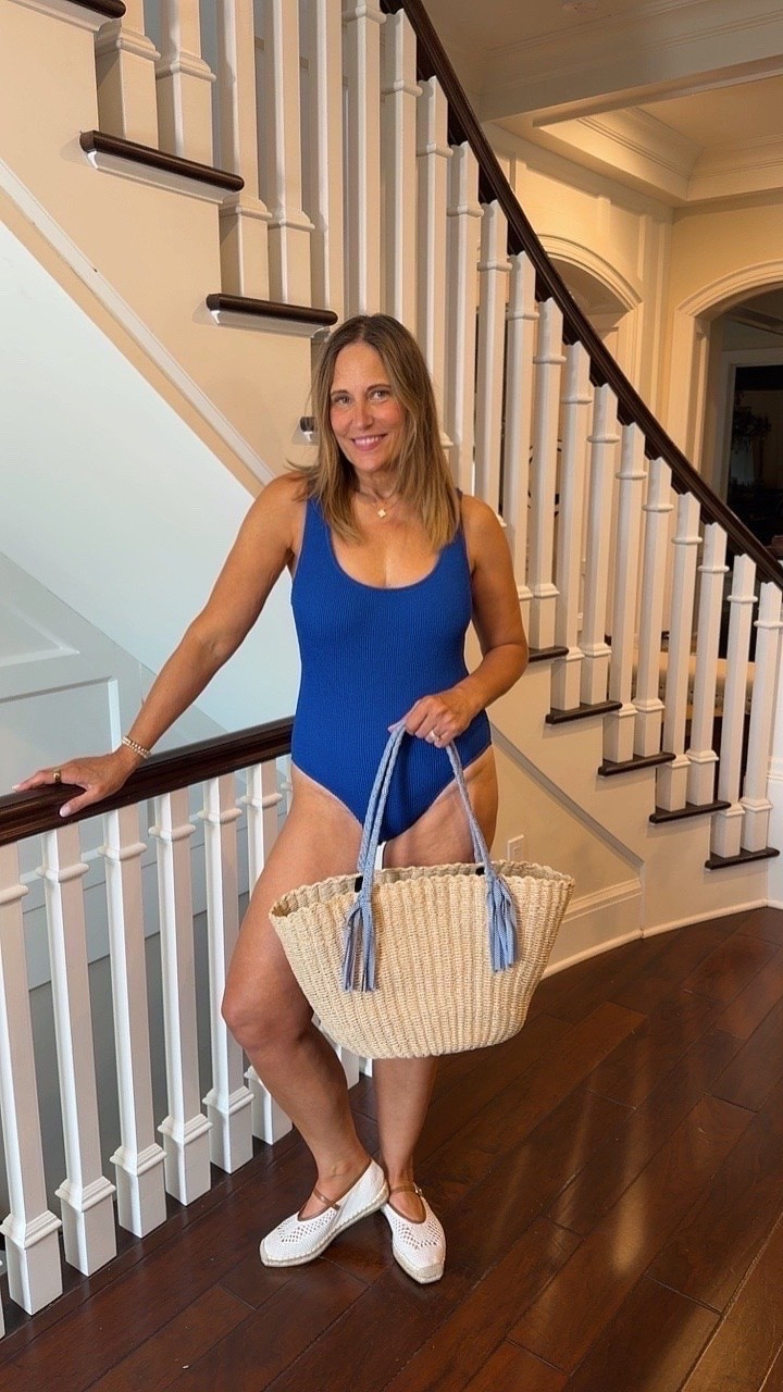 Who’s ready for the beach? I am loving this cobalt blue one-piece swimsuit for summer. I styled it with my oversized tote that fits all the beach and pool essentials.

#LTKOver40 #LTKSwim #LTKMidsize