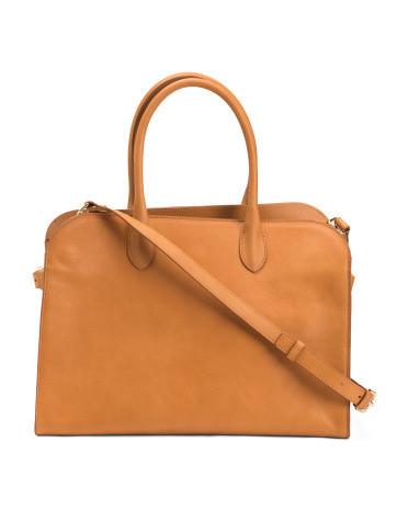 Made In Italy Leather Two Vacchetta Bag | TJ Maxx