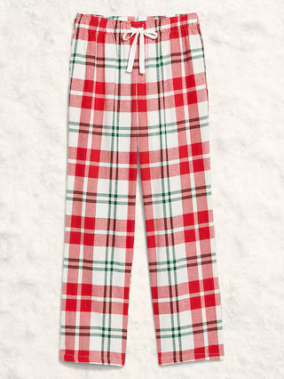 Mid-Rise Plaid Flannel Pajama Pants for Women | Old Navy (US)