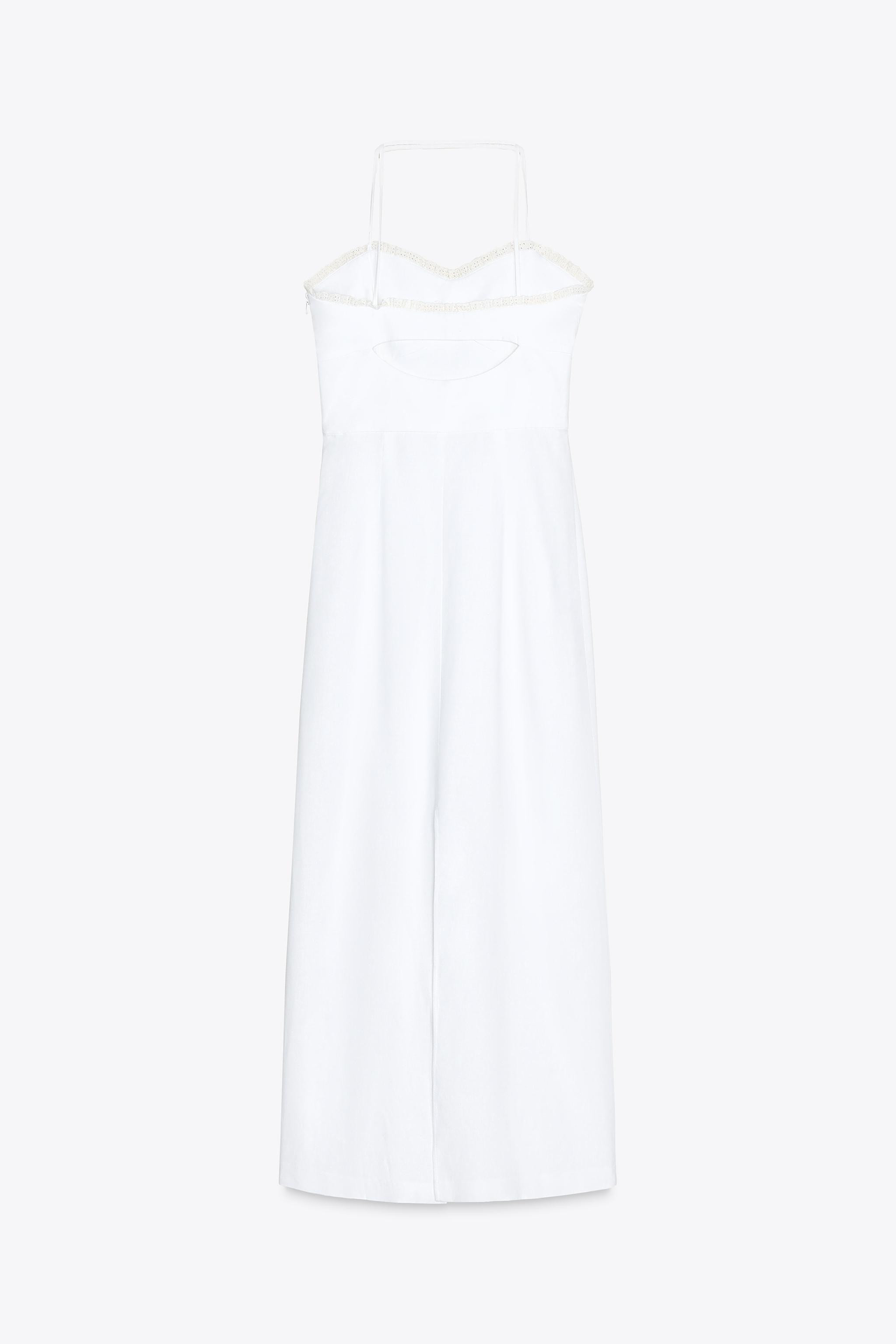 LINEN CORSET MIDI DRESS | Zara US