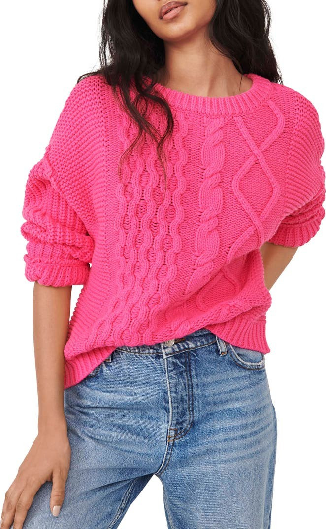 Dream Cable Crewneck Sweater | Nordstrom