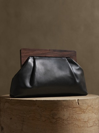 Large Leather Clutch | Banana Republic (US)