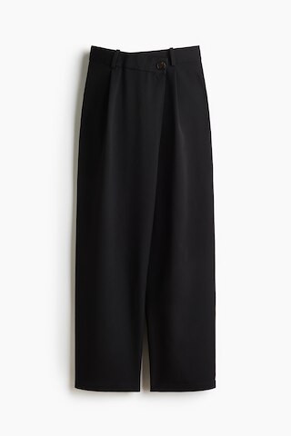 H & M - Wrapover Dress Pants - Black | H&M (US + CA)