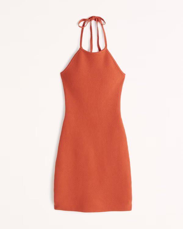 Women's Halter Crochet Mini Dress | Women's New Arrivals | Abercrombie.com | Abercrombie & Fitch (US)