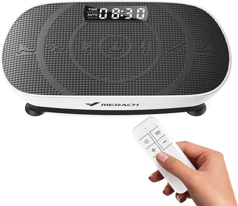 MERACH Vibration Plate Exercise Machine, Curved Vibration Plate for Lymphatic Drainage Weight Los... | Amazon (US)