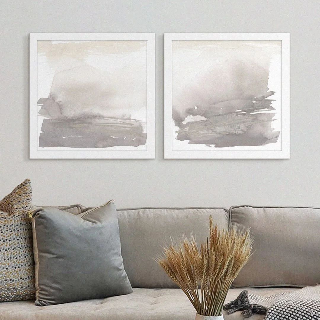 My Texas House Abstract Watercolor Framed Print Set of 2, 16" x 16" | Walmart (US)