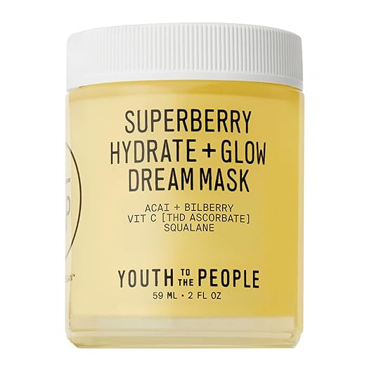Youth To The People Superberry Dream Mask - Hyaluronic Acid + Vitamin C Face Moisturizer + Overni... | Amazon (US)
