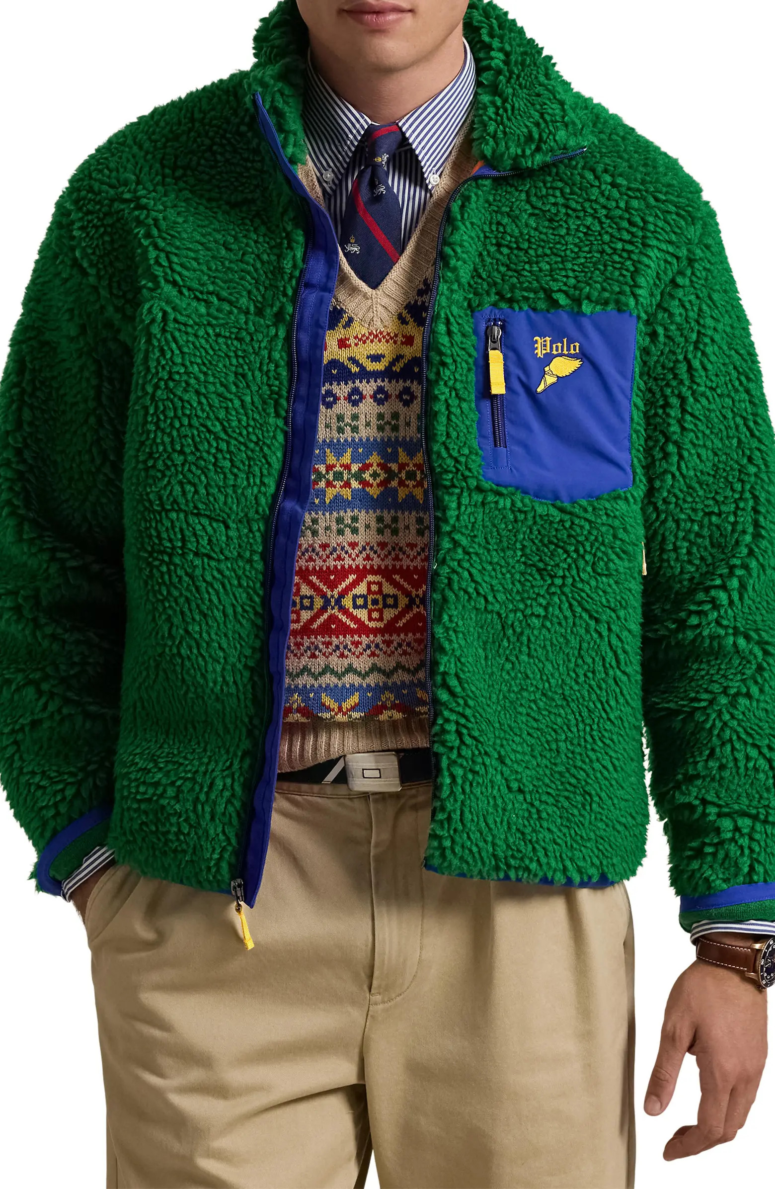 Polo Ralph Lauren Shaggy High Pile Fleece Jacket | Nordstromrack | Nordstrom Rack