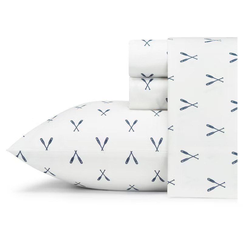 Printed Pattern Percale Cotton Sheet Set - Eddie Bauer | Target