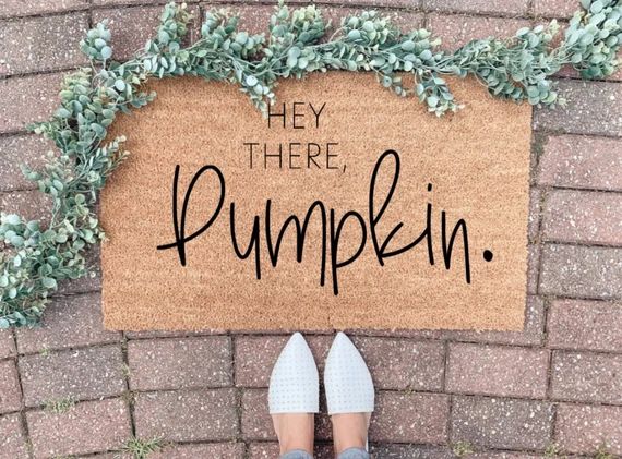 Hey There Pumpkin Welcome Mat Doormat Door Mat Pumpkin - Etsy | Etsy (US)