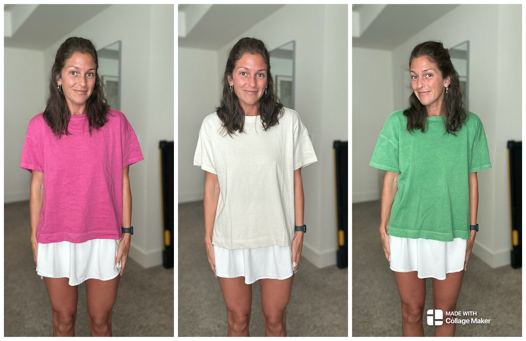These Old Navy tees can be dressed up or down! They have a slight crop but no belly shown, even with mid rise pants. Size medium with a natural oversized fit  

#LTKActive #LTKFindsUnder50