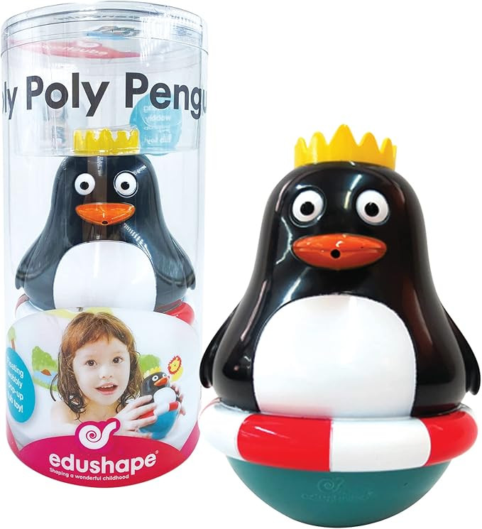 Edushape Roly Poly Penguin - Toddler Bath Toys - Early Child Development Learning Boys & Girls Wa... | Amazon (US)