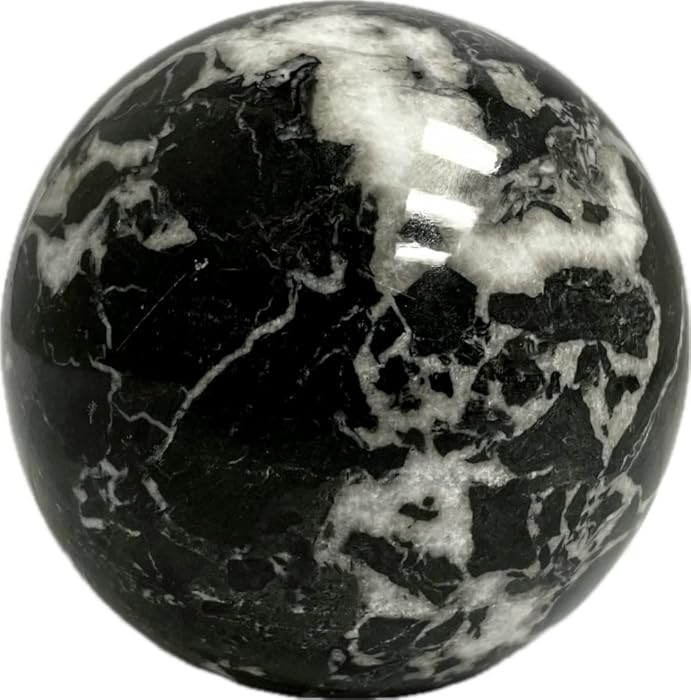 Decorative Black Marble Sphere, Stone Sphere Ball Decor - Large, 4 Inch | Amazon (US)