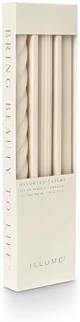 Illume Beautifully Done Unscented Assorted Candle Tapers 3-Pack, Driftwood | Amazon (US)
