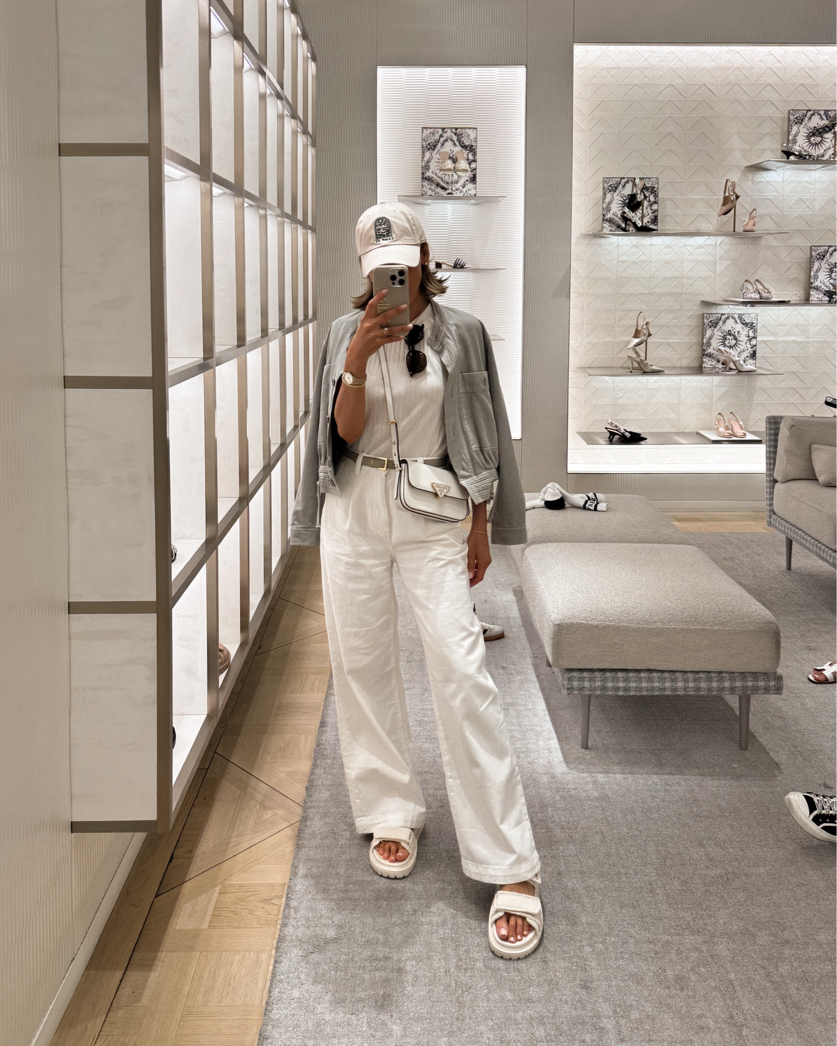 Airport outfit
Living these thinner trousers, they fit tts/25 perfect length. Tank is XS and jacket XS as well. Comfy chic travel outfit 

#LTKstyletip #LTKitbag #LTKtravel