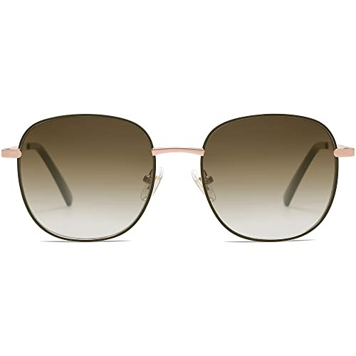 SOJOS Classic Trendy Square Sunglasses for Women Men Cute Big Frame Gold Shades SJ1137 | Amazon (US)