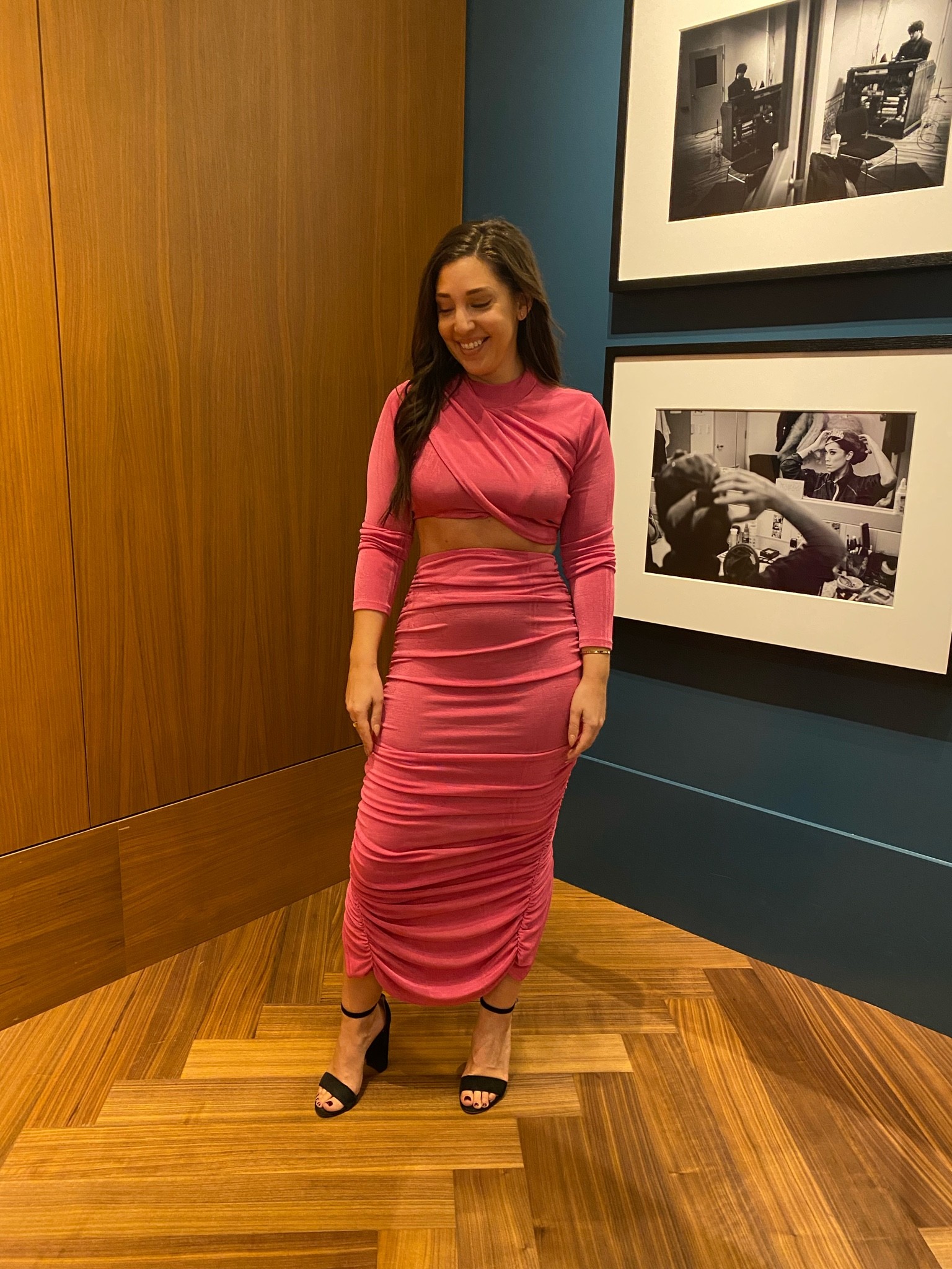 FUCHSIA PINK! I love this color so much especially for an event. You know I love a two piece set (this is old missguided) but I also love ruching! Here are some pieces that are perfect for holiday parties or wedding guest dresses  

#LTKHoliday #LTKwedding #LTKSeasonal