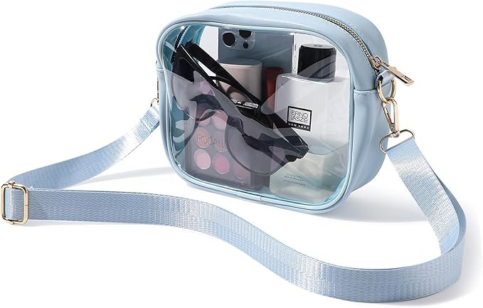 TOBVZOO Clear Bag Stadium Approved, Crossbody Transparent Bag for Concerts Sports Events, Purses ... | Amazon (US)