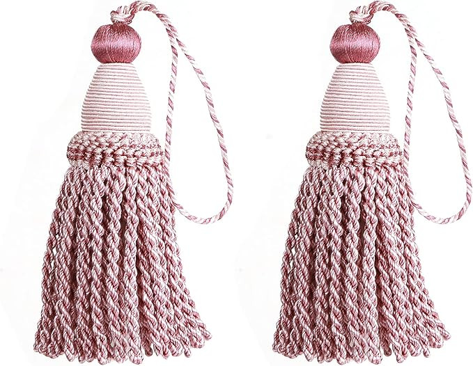 2 Pack Tassel Key Tassel with Loops, Handmade Twisted Tassel Craft, DIY Accessories for Home Deco... | Amazon (US)