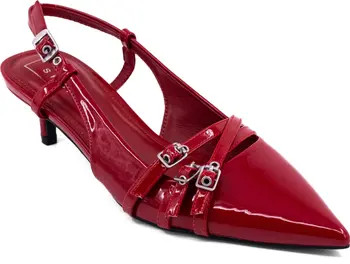 SHUSHOP Nadja Pointed Toe Kitten Heel Slingback Pump (Women) | Nordstrom | Nordstrom