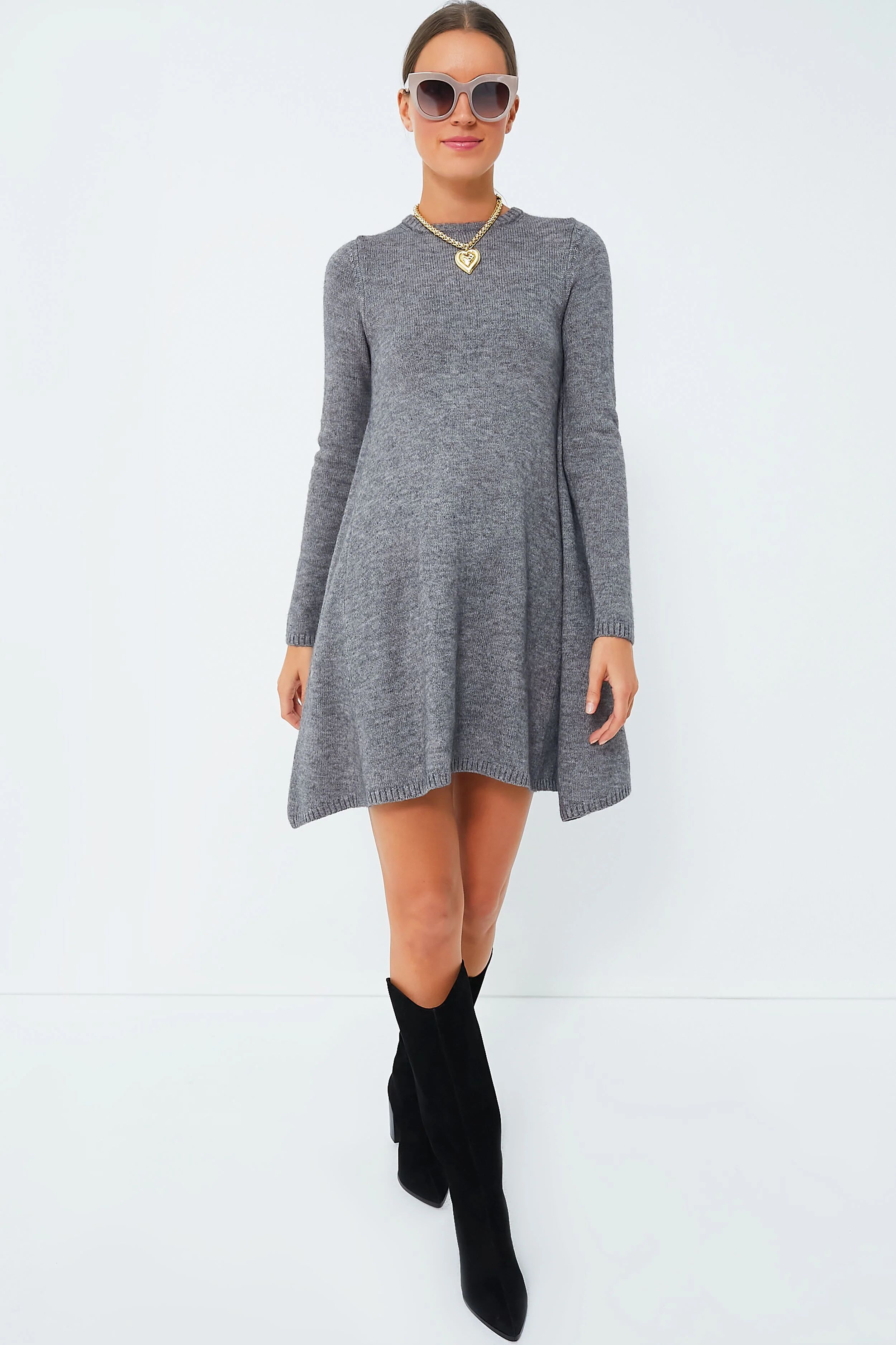 Gray Maia Knit Dress | Tuckernuck (US)