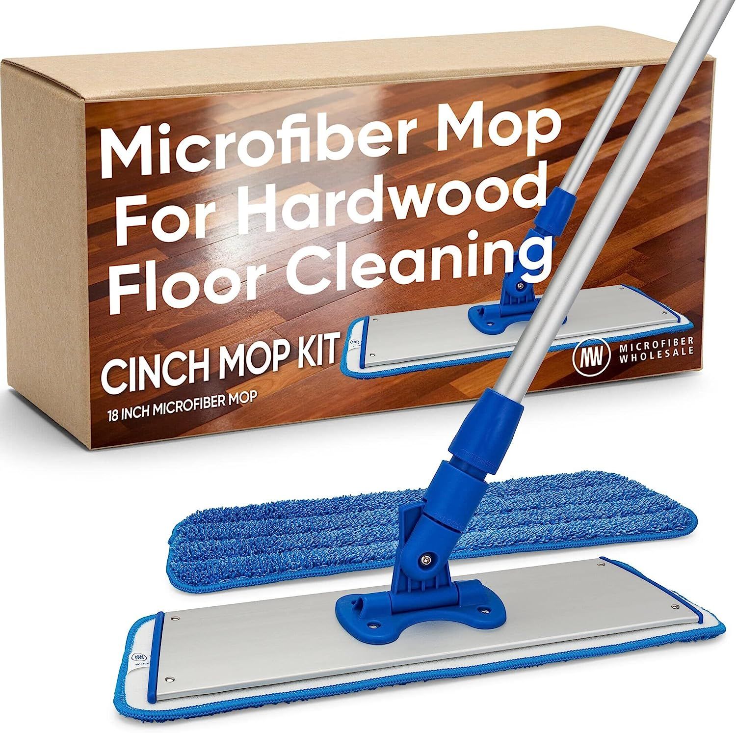 Cinch Mop - Microfiber Mop for Hardwood Floors - Flat Mops System for Wood, Tile, Laminate, Vinyl... | Amazon (US)