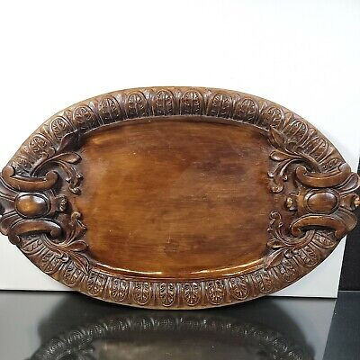 Southern Living At Home Brimfield Resin Wood Grain Oval Tray Platter  21 x 13 | eBay US