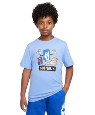Nike Big Kids Sportswear Printed Crewneck T-Shirt - Macy's | Macy's