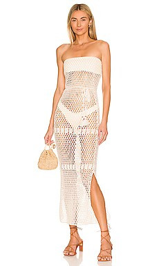 Flook The Label Lillie Dress in Ivory from Revolve.com | Revolve Clothing (Global)