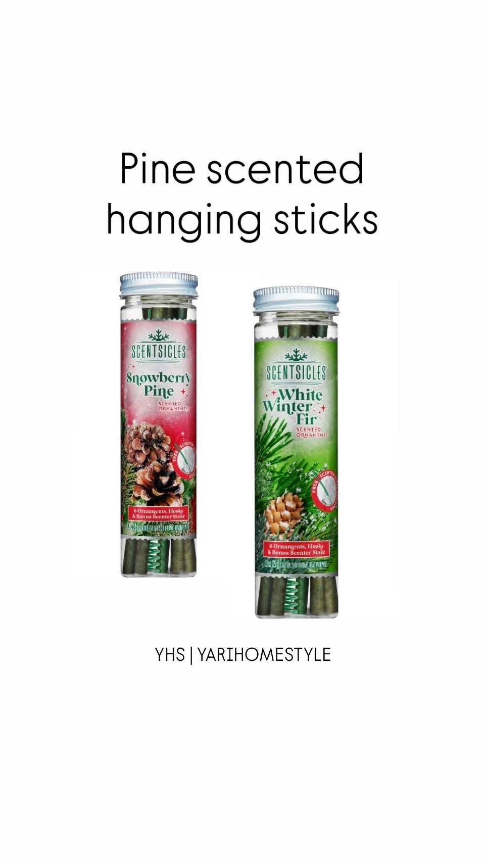 6-pine-scented hanging sticks

YHS | YARIHOMESTYLE 

#LTKHoliday #LTKU #LTKSeasonal