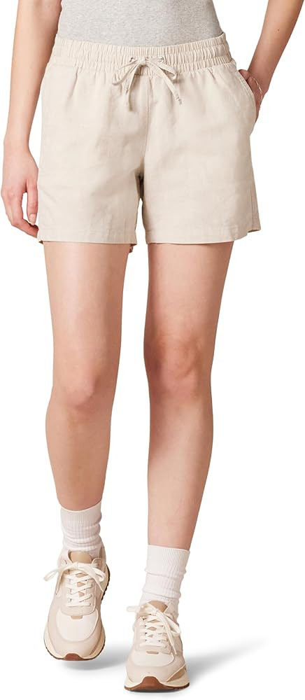 Amazon Essentials Women's 5" Inseam Drawstring Linen Blend Short (Available in Plus Size) | Amazon (US)