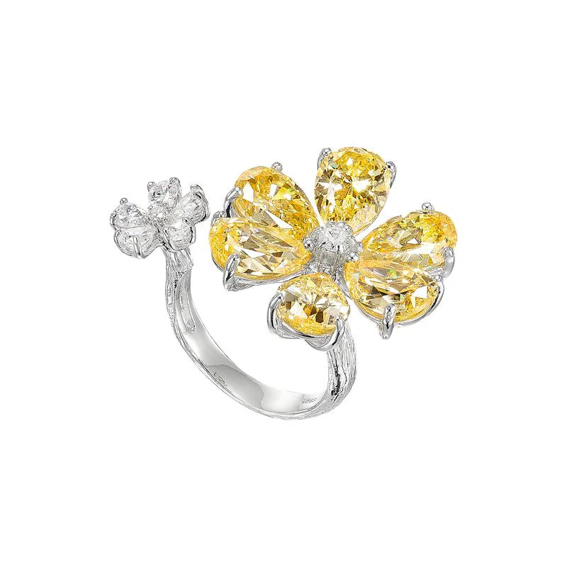 Daisy Diamond Marguerite Rings | Over The Moon