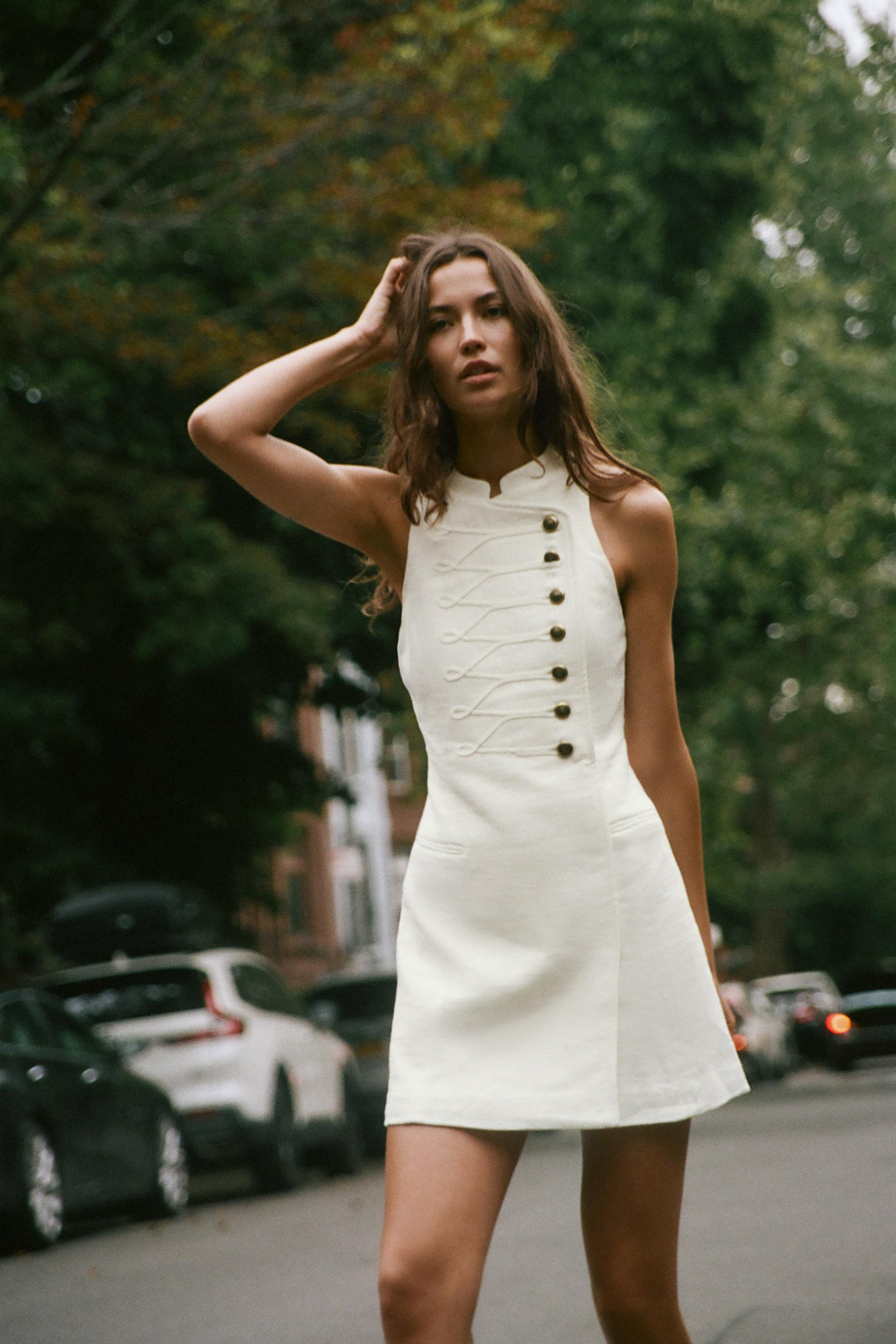 FROG FASTENING MINI DRESS | Zara US