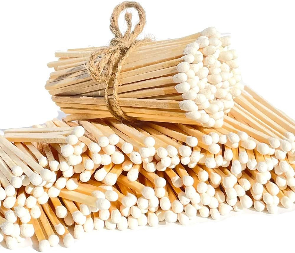 3.75" White - 100 Color Safety Matches Bundle (3.75 inches) - Plus 2 Free Strikers!!! - Replaceme... | Amazon (US)